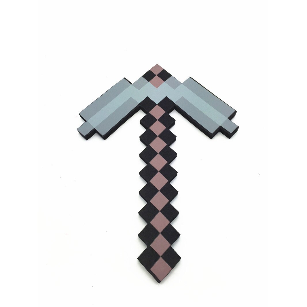 Jucarie Tarnacop Minecraft Iron , 55 cm , Gri